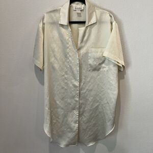 Christian Dior Lingerie Night Shirt Women’s M/L PJ Boyfriend Style Vintage